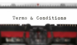 terms and conditions on typewriter