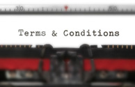 terms and conditions on typewriter