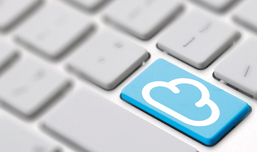 cloud on computer keyboard