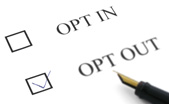 pen ticking opt-out box